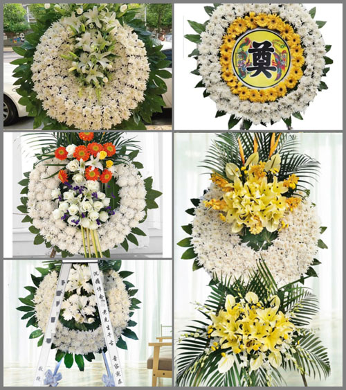 广东梅州市大埔县三河镇梓里村花圈速递
